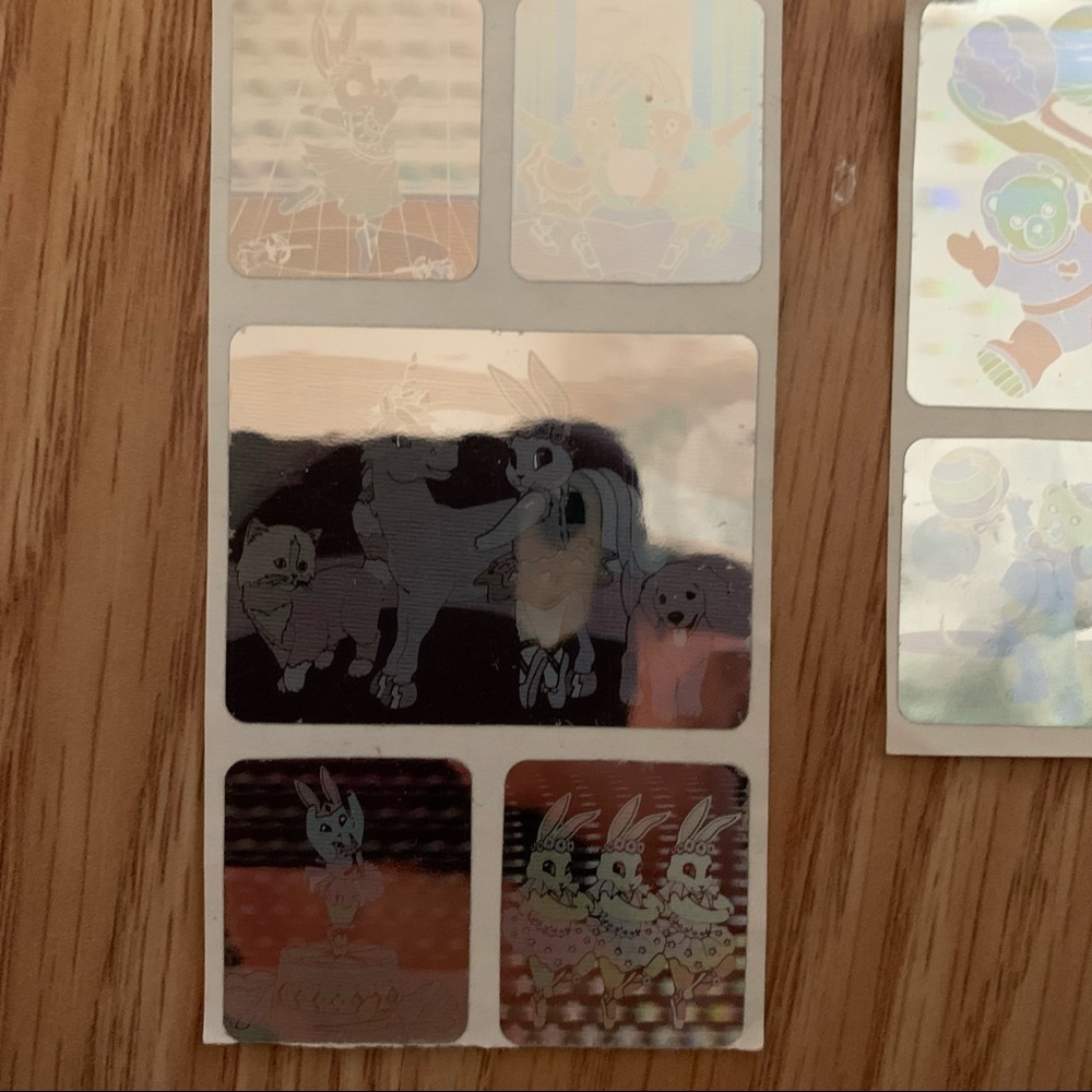 Lisa Frank Ballerina Bunnies & Panda Stickers View 6